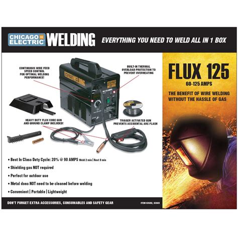 flux 125 welder sheet metal|harbor freight 125 welder.